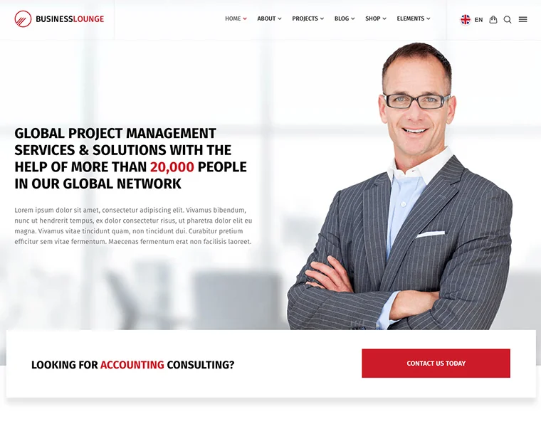 Business Lounge - Multi-Purpose Consulting & Finance Theme