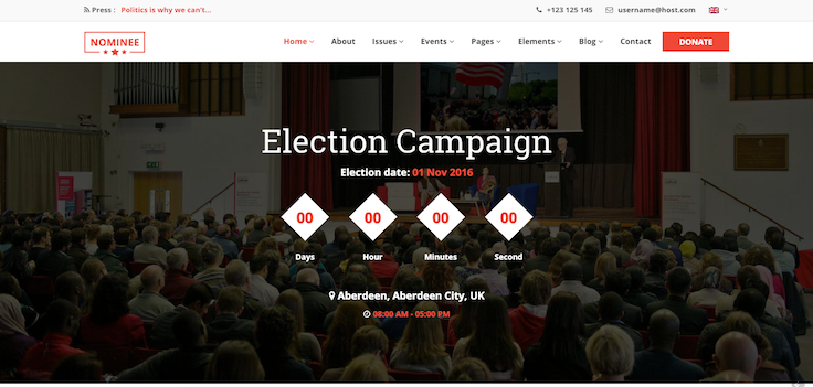 Nominee – Theme for Candidate/Political Leader
