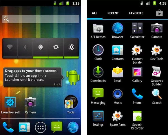 mobile phone user interface