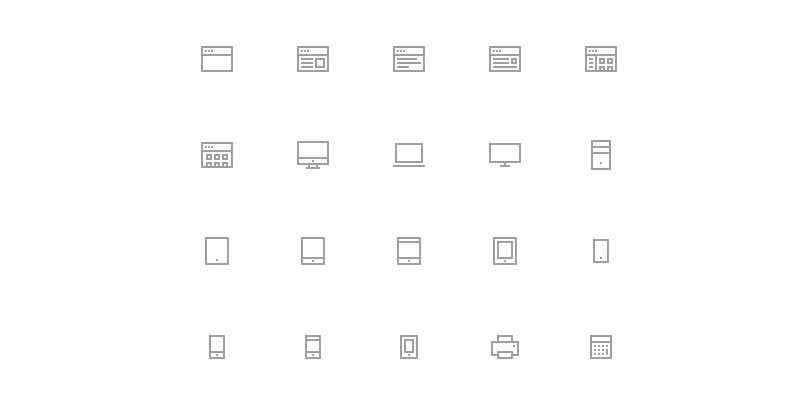 Elegant Line-Style Icons