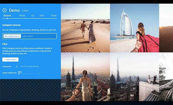 InstaShow will create lovely photo galleries pulled from your Instagram feed