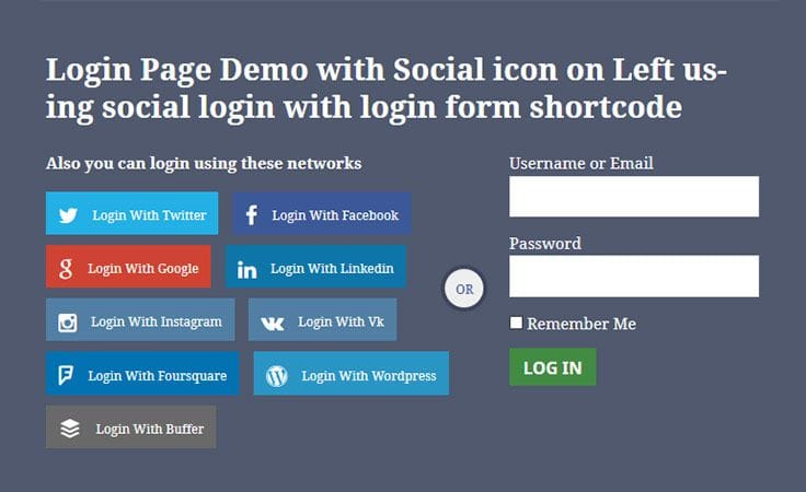 AccessPress Social Login