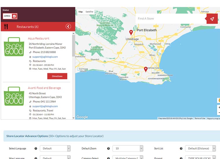 Store Locator (Google Maps) For WordPress by agilelogix