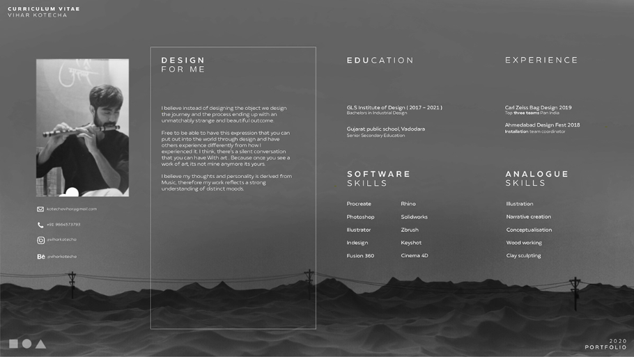 Product Design Portfolio 2020 – Vihar Kotecha