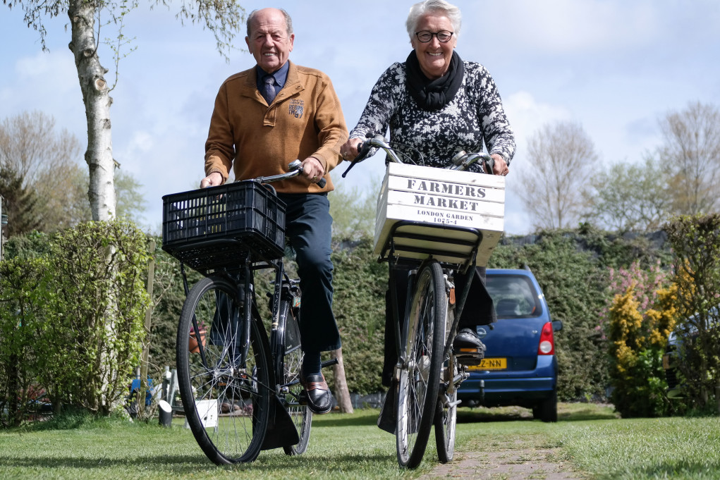 active elderly couple
