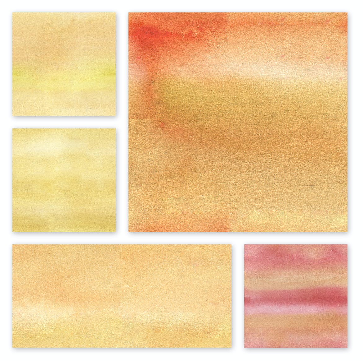Amber - Watercolor Seamless Textures - Yellow Pack by CreativeForm