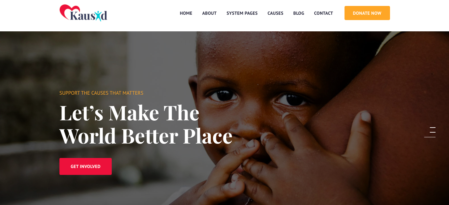 Kausid - Charity & Fund Raising HubSpot Theme