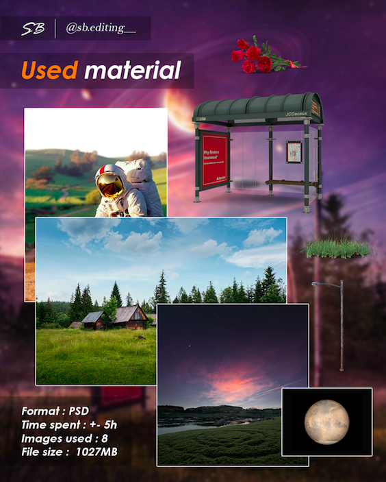 Made With Envato - sb.editing__ summary of materials used on Envato Elements