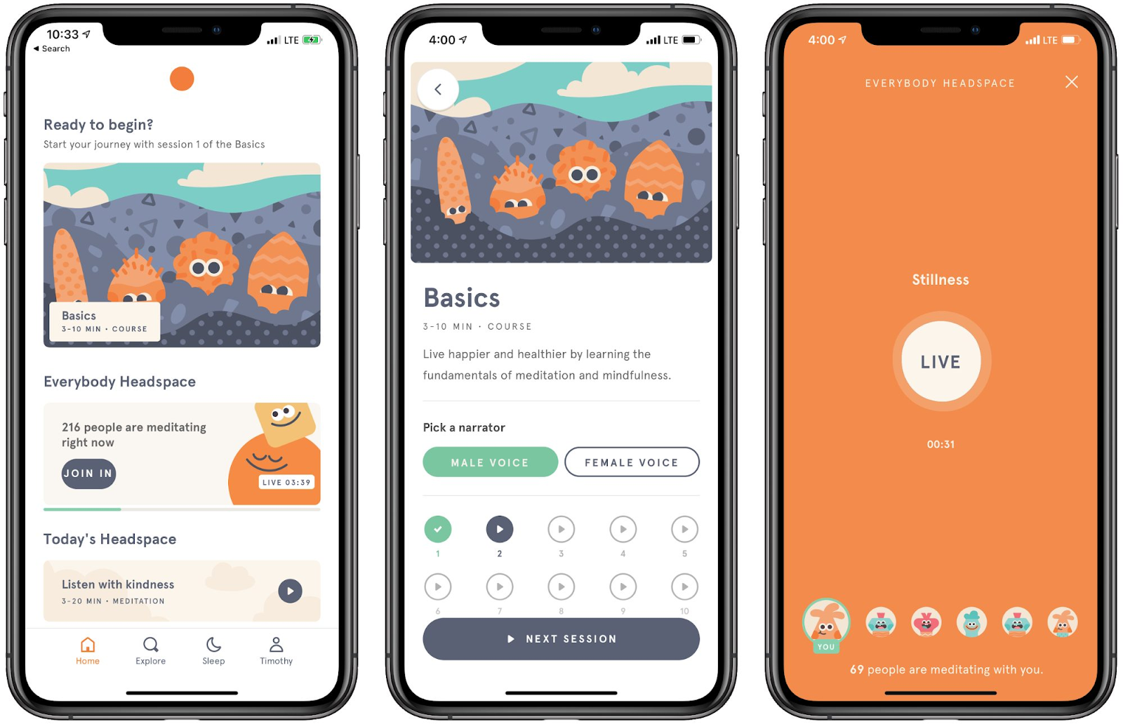 Headspace - Behavioural Design