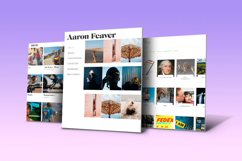 Create a Digital Portfolio - Example of digital photography portfolio