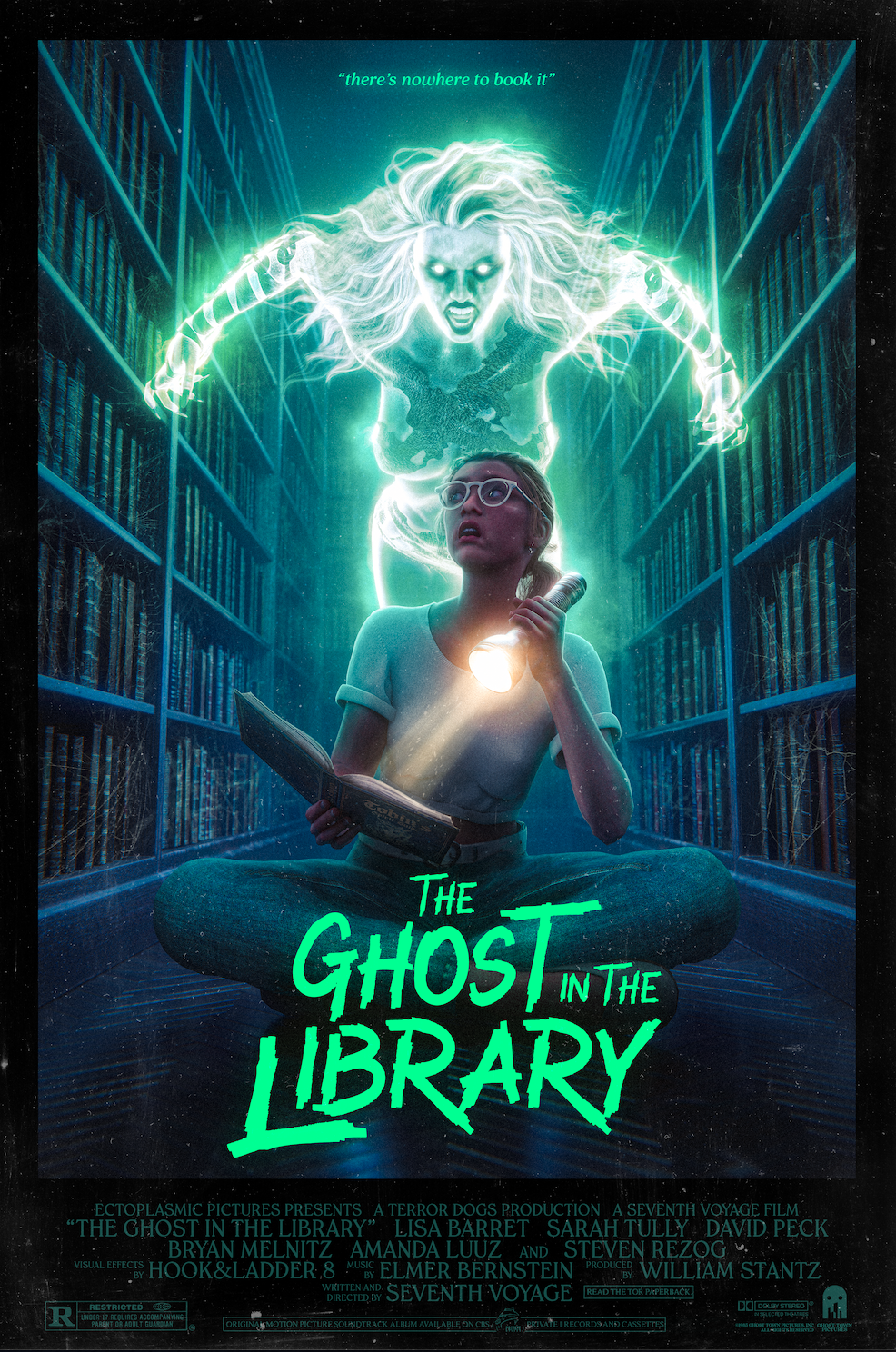 The ghost in the library - movie poster by Seventh Voyage