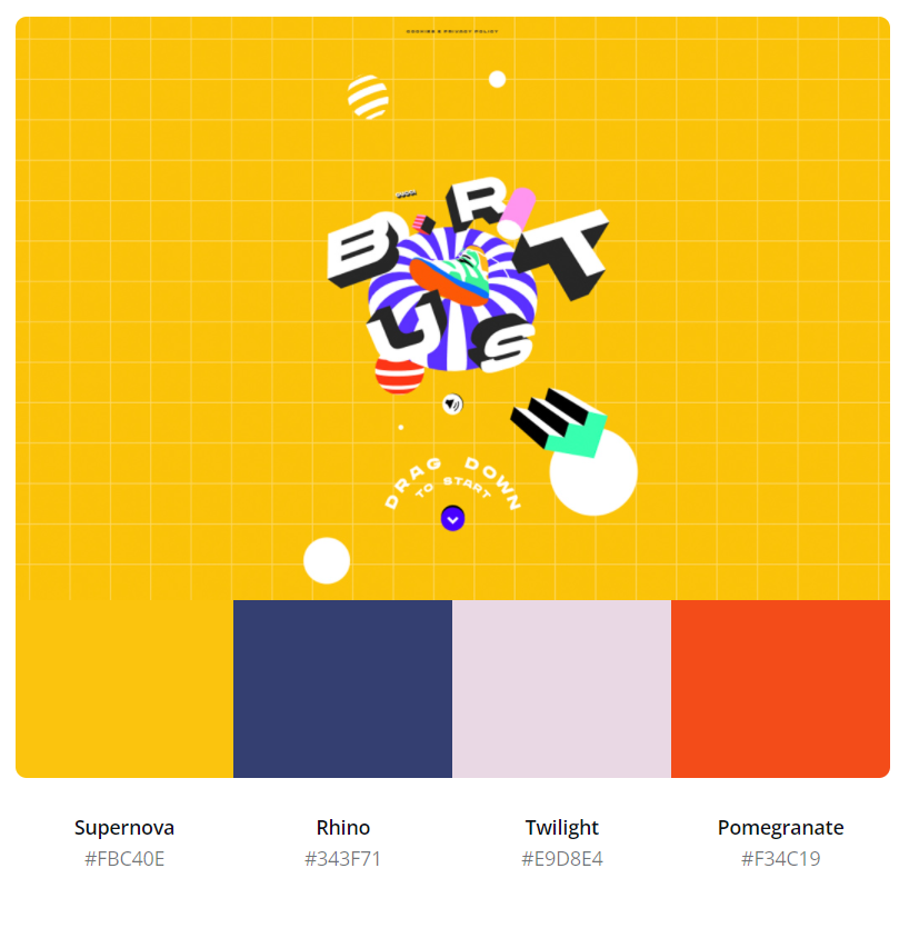 Gucci Burst - Bright and Experimental Color Scheme