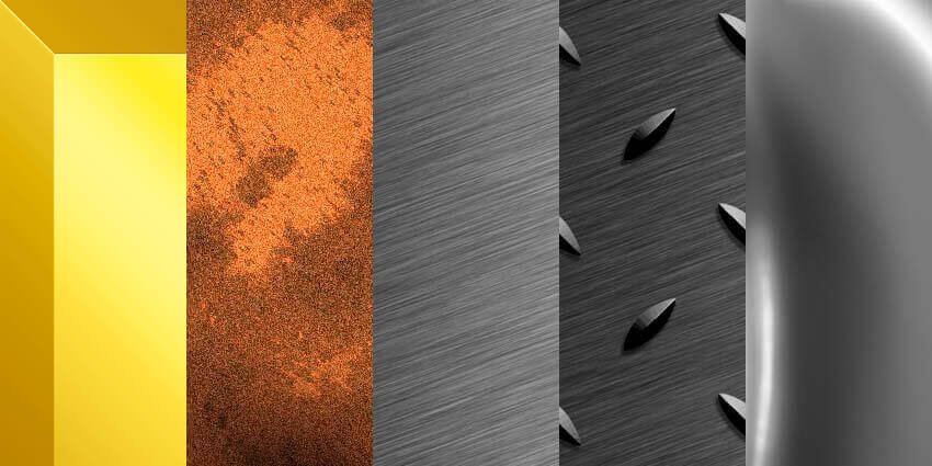 metal textures in Photoshop
