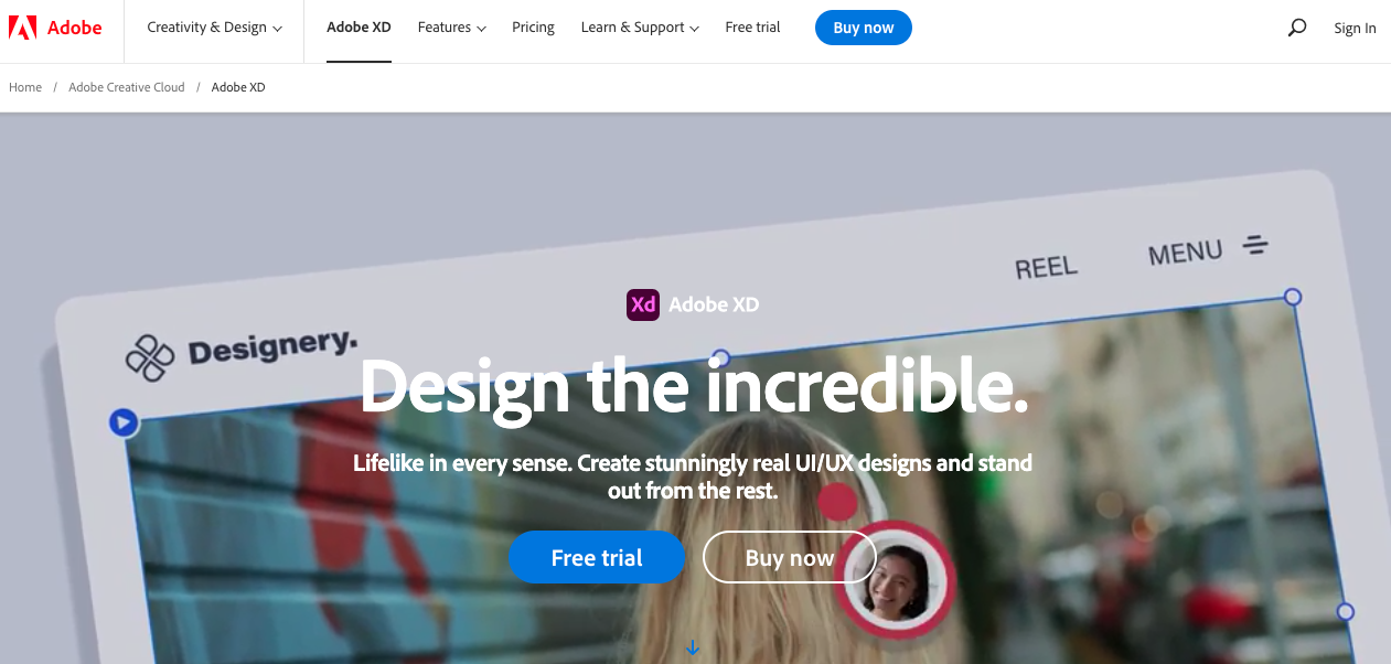 Adobe XD - Prototyping tool