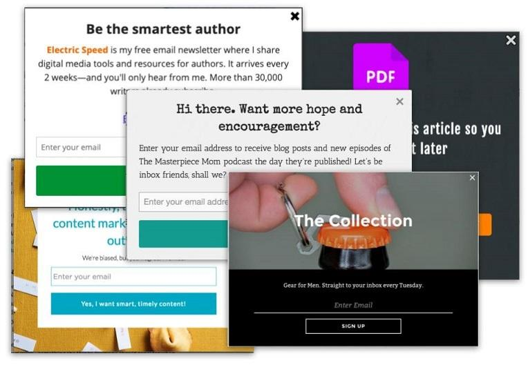 Limit your pop-ups so to not annoy visitors