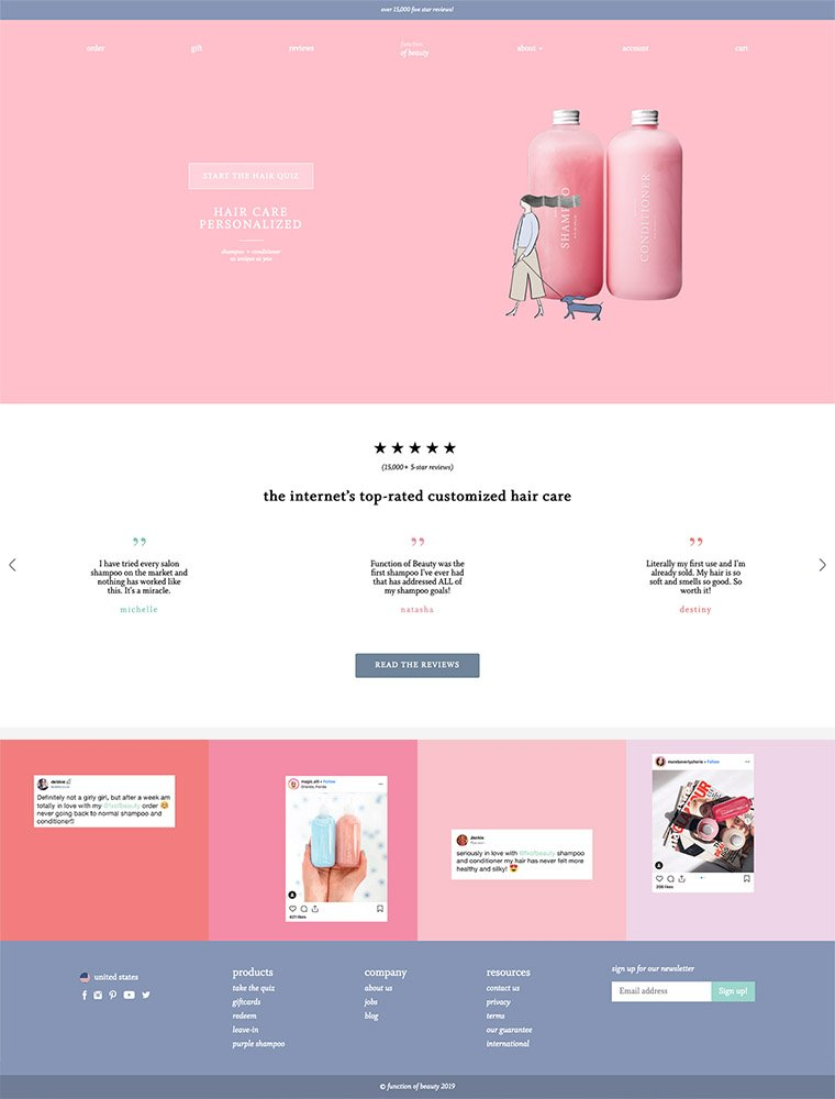 This simple, straightforward design from Function of Beauty prioritizes function