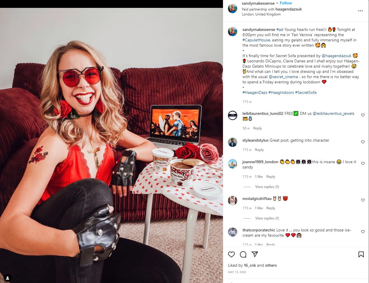 HaagenDazsuk's influencer marketing campaign 