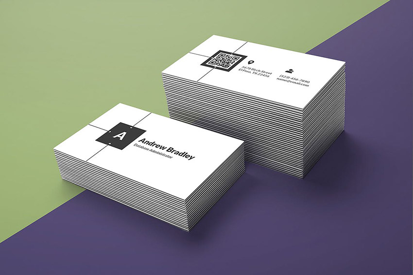 Minimalist business card template