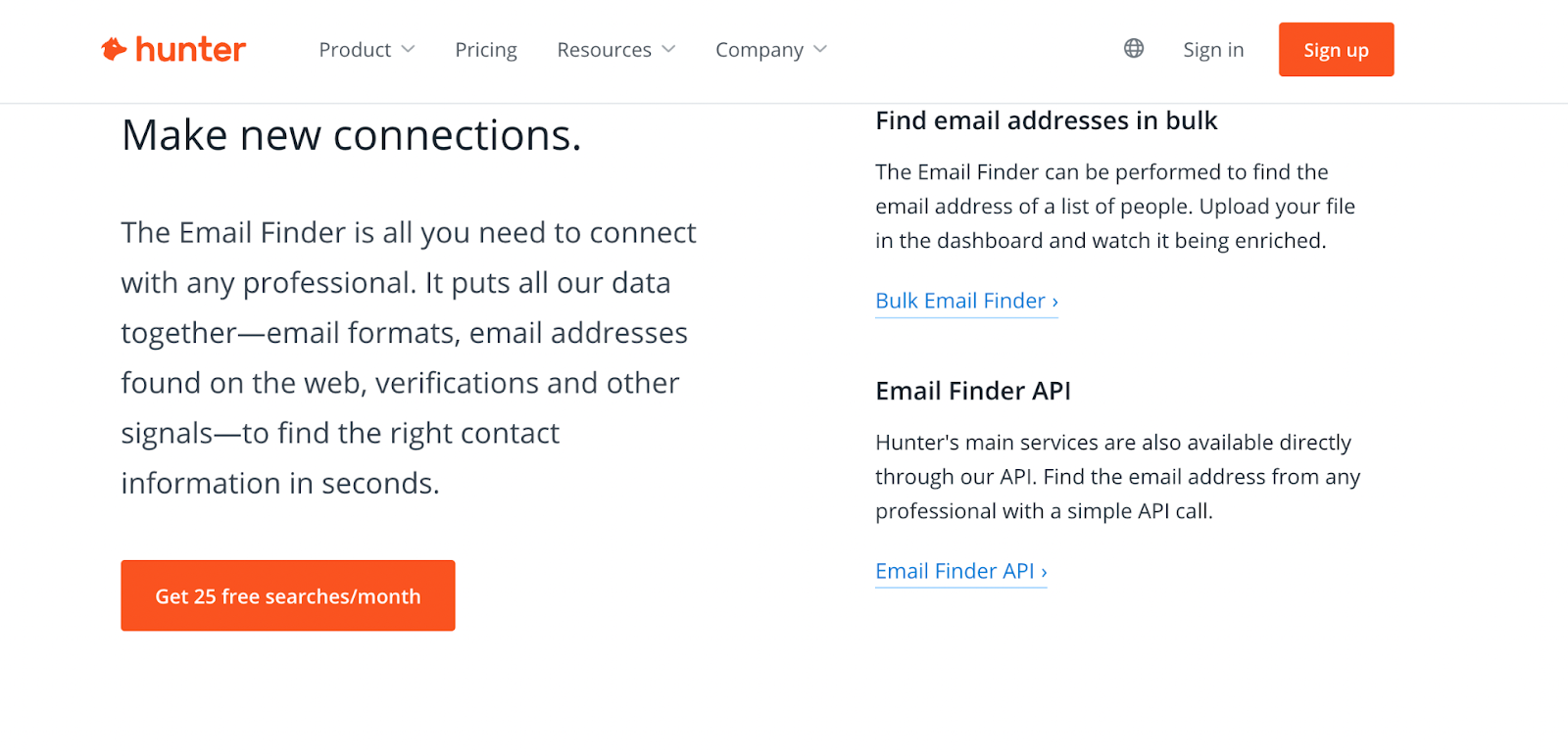 Email Finder from Hunter