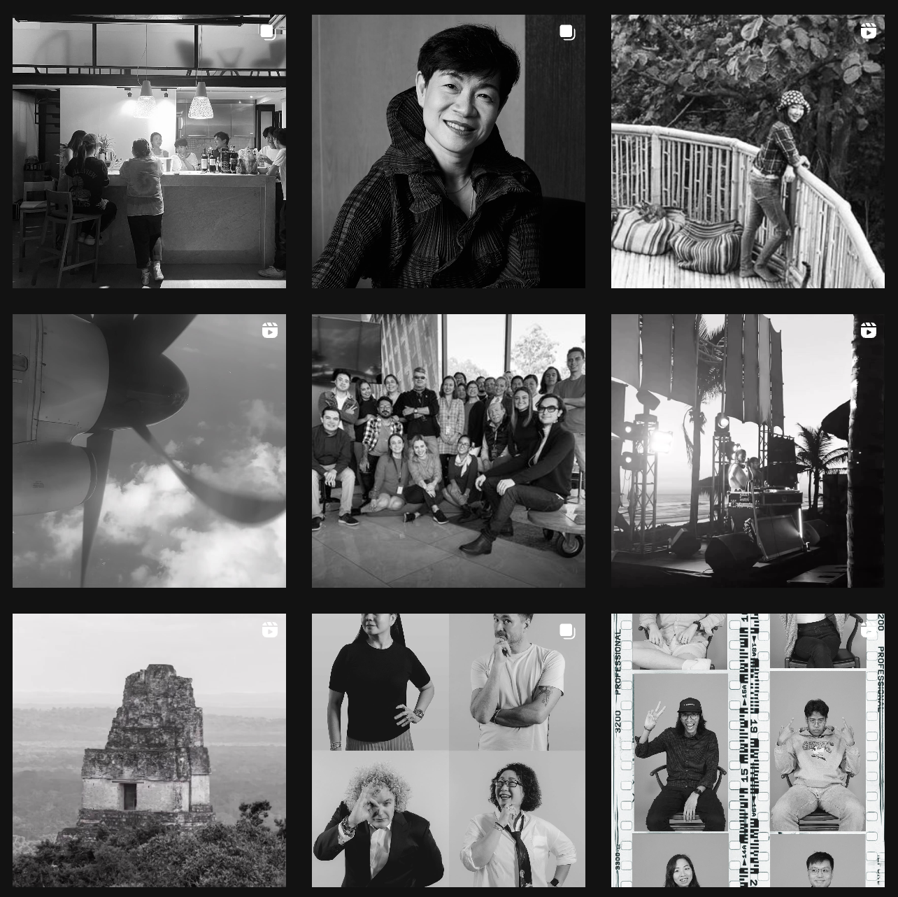 Gray Instagram feed