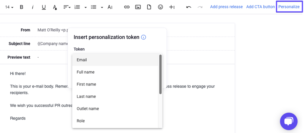 Prowly personalization