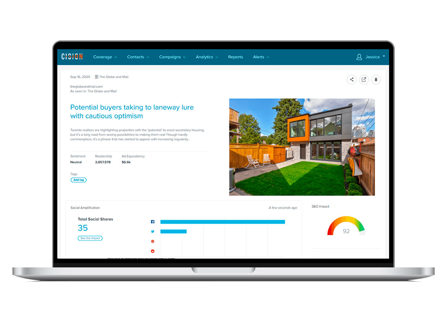 Cision online monitoring