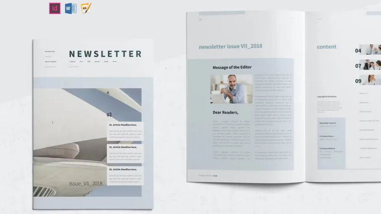 30 Best Free (Editable) Microsoft Word Newsletter Templates for 2025