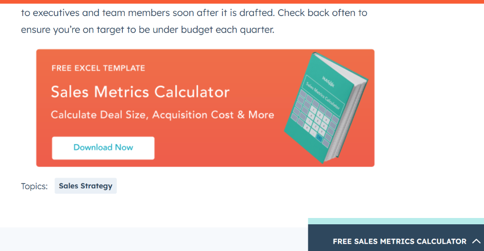Hubspot example of brand using content marketing
