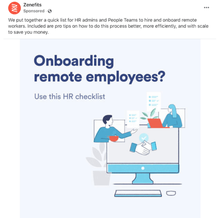 Facebook ad example