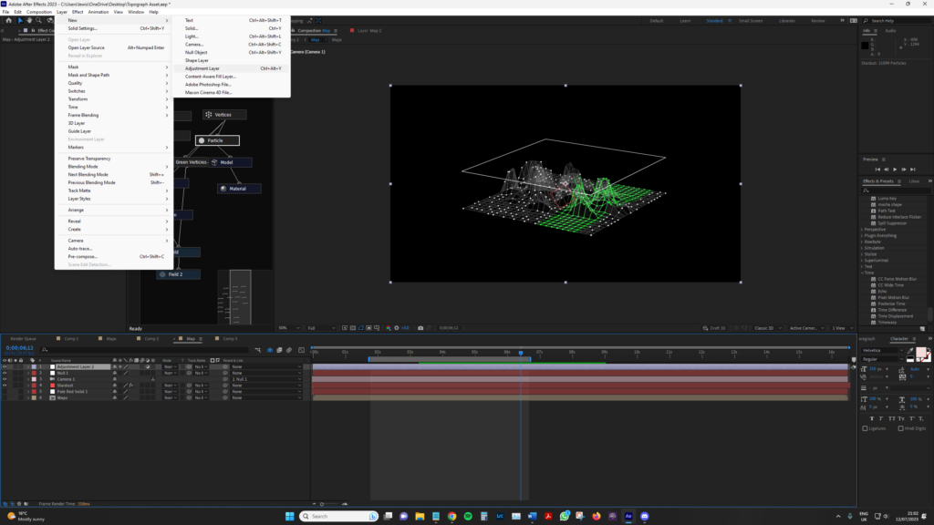 new adjustment layer added