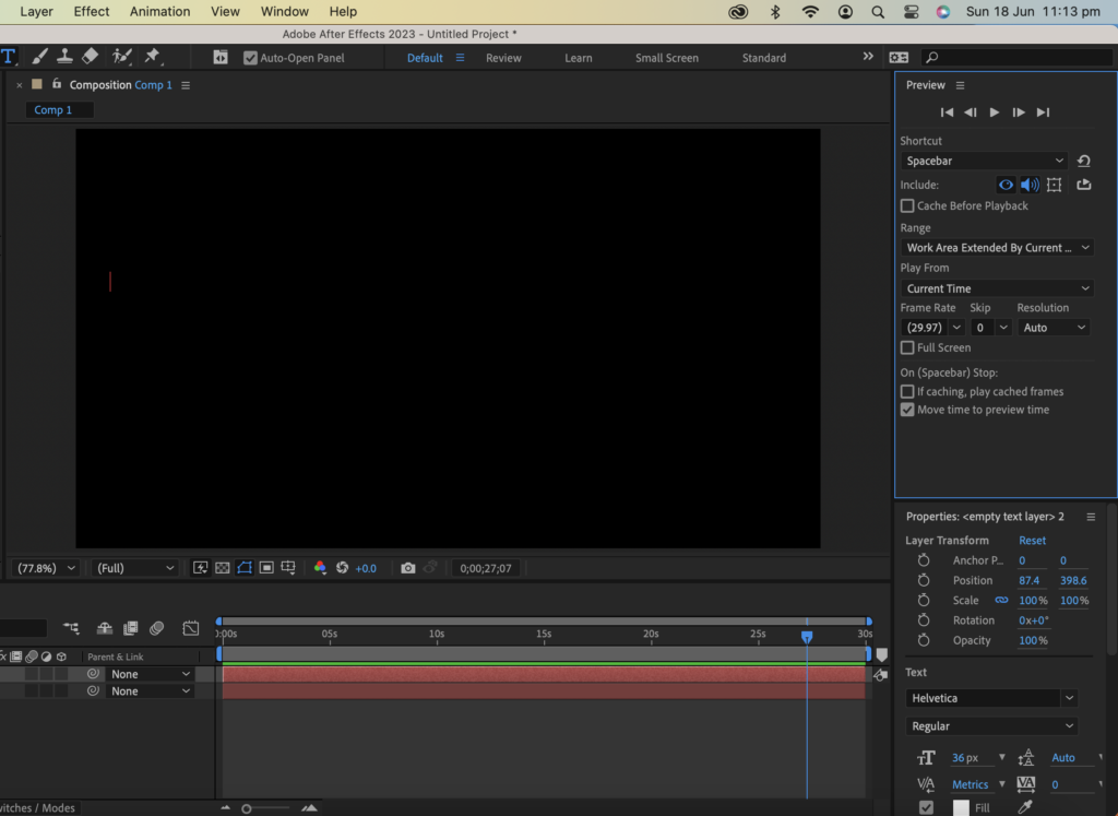 adjust the preview settings