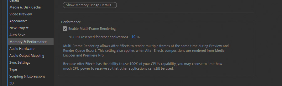 Enable Multi-Frame Rendering