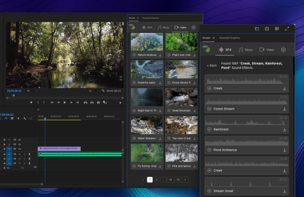 Envato’s new extension for Premiere Pro - keyword search