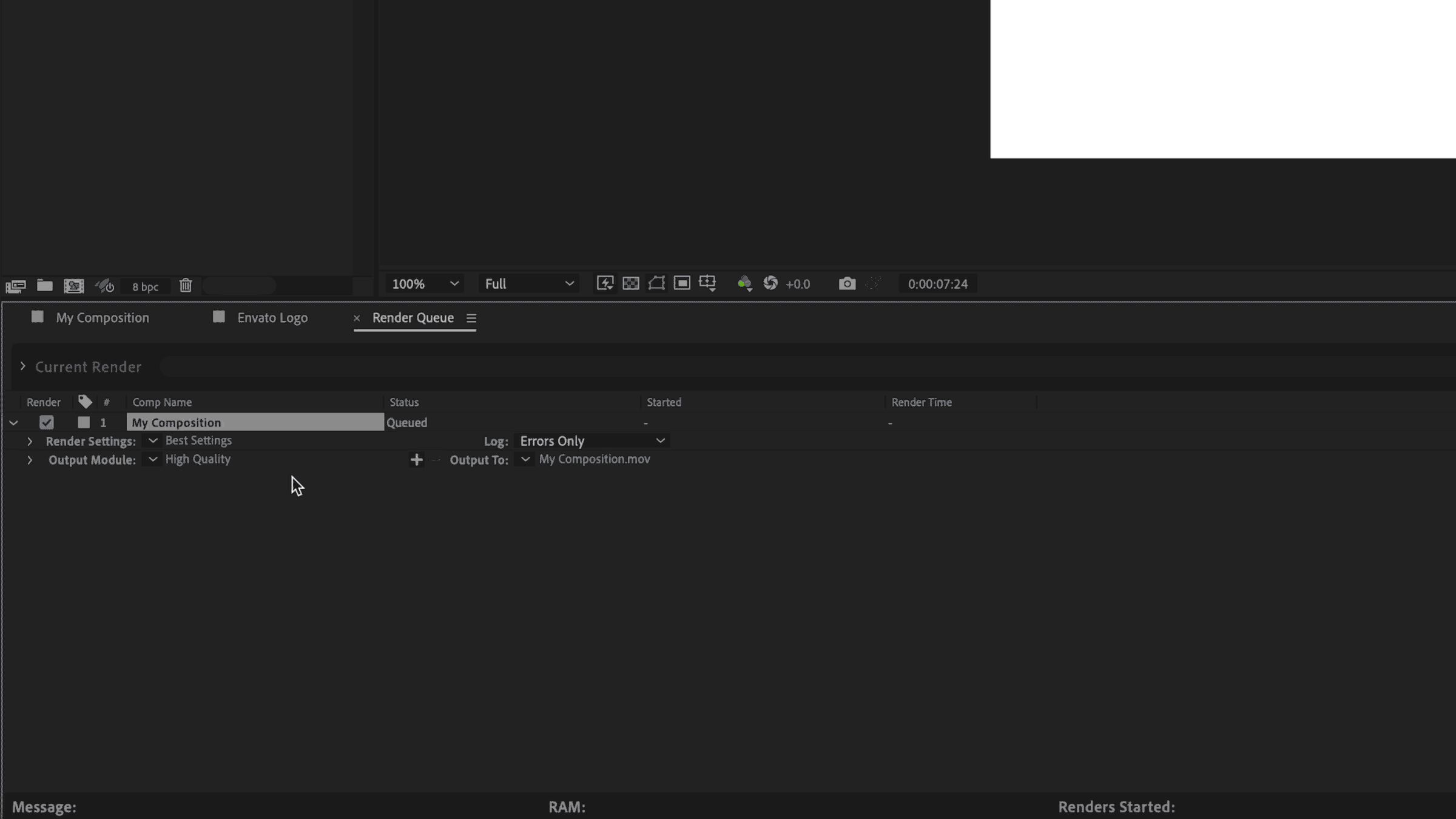How To Quickly Export After Effects To MP4
