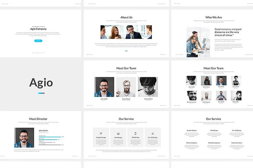 Agio PowerPoint Template from Envato Elements