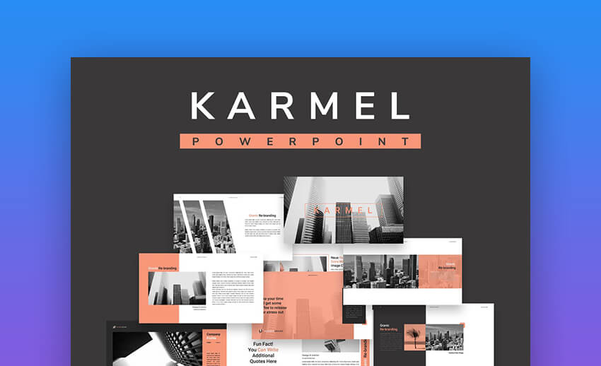 Karmel Stylish PowerPoint Template