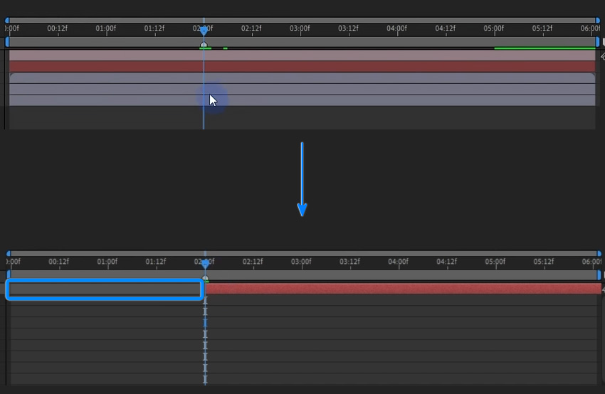 animate the position by adding a position keyframe