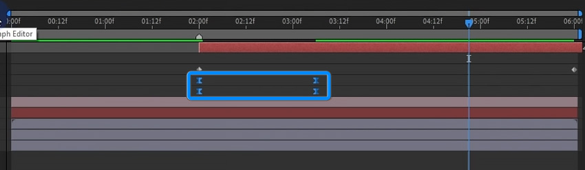 Select all the keyframes and ease them.