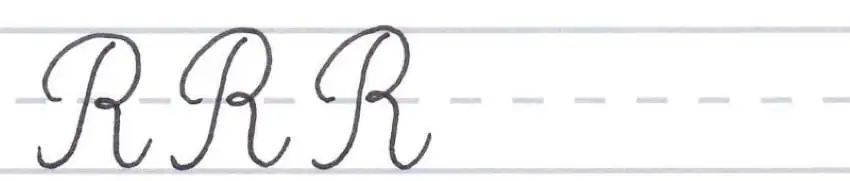 letter R x3