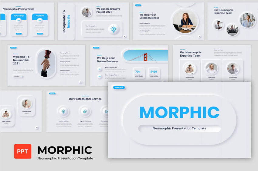 Want to try this look? Download this premium PowerPoint template now on Envato Elements.