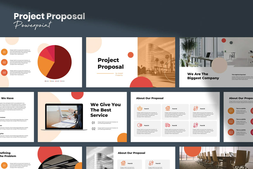 Easily apply your own color scheme to this premium PowerPoint slide template.