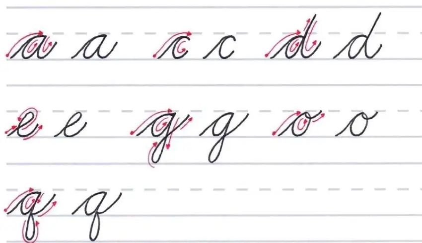 round letters