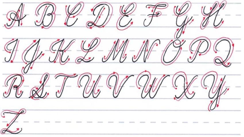 uppercase alphabet