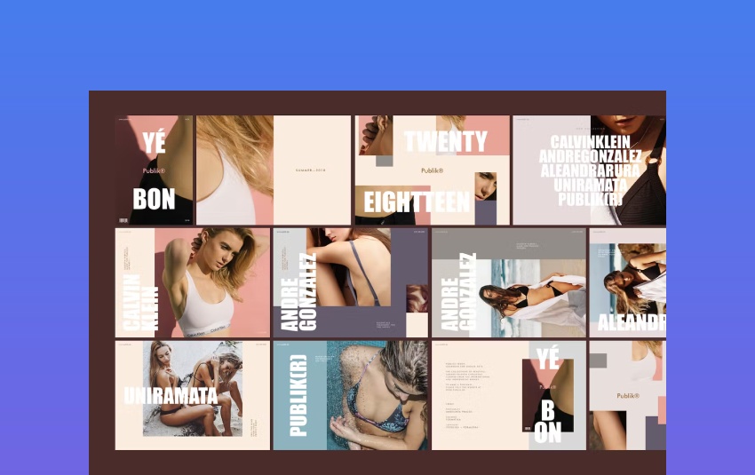 YEBON Fashion lookbook Powerpoint Presentation