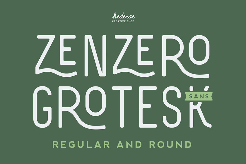 Zenzero Sans (OTF, TTF, EOT, WOFF, SVG)