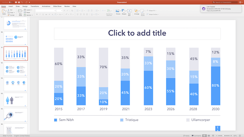 Chart Slide Eye Health PowerPoint Template
