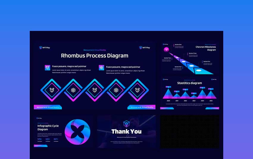 NFT Play - Metaverse & Virtual Reality Powerpoint
