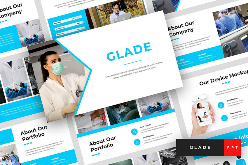 Premium Glade Medical PowerPoint Template