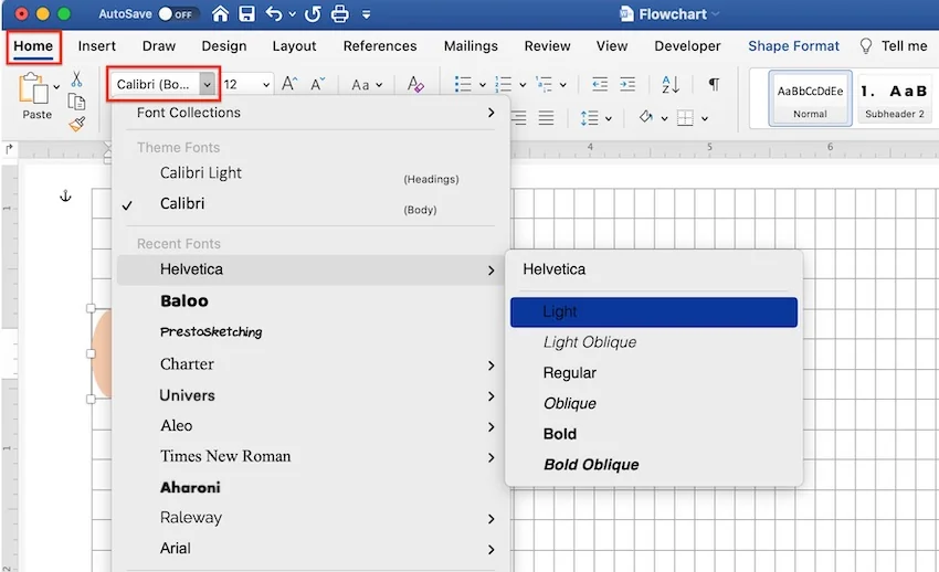 formatting text