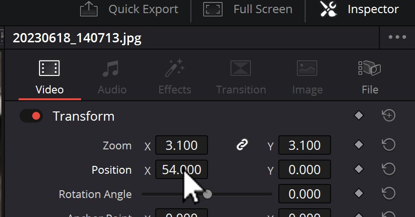 User clicking Change position box to adjust the position.